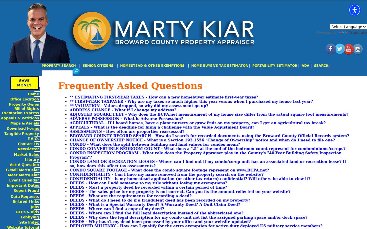 Hallandale Beach street directory Property Appraiser search guidance